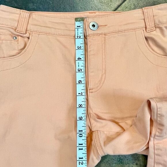 Chico’s Orange Cropped Platinum Denim Ultimate Fit Size 1, 8 - Picture 3 of 11